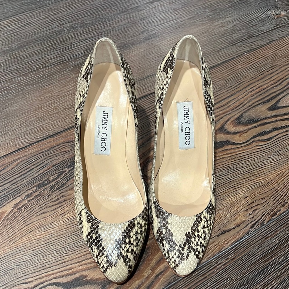 Jimmy Choo Snakeskin Heels